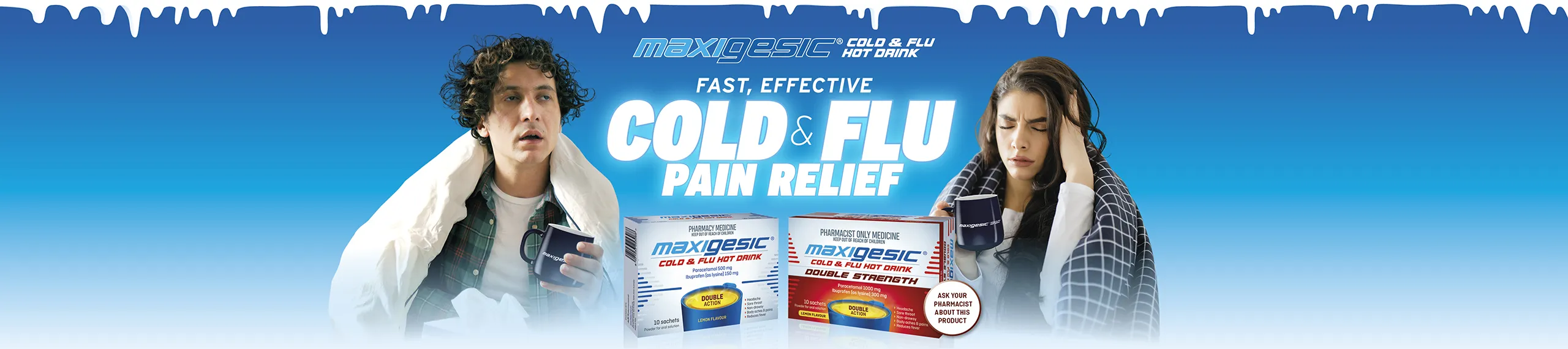 Maxigesic Cold And Flu Hot Drink Fight The Ills And Chills Australia
